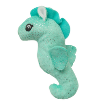 Load image into Gallery viewer, SnugArooz Kitty Seahorse w/ Catnip Cat Toy 4" 2pk