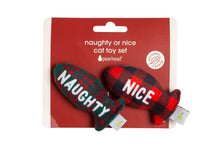 Load image into Gallery viewer, Christmas Naughty & Nice Cat Toys, Set of 2