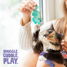 Load image into Gallery viewer, SnugArooz Kitty Seahorse w/ Catnip Cat Toy 4" 2pk