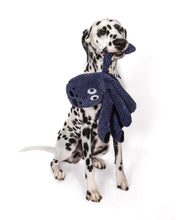 Load image into Gallery viewer, Floppy Octopus Plush Dog Toy: Small / Ink:#073073