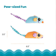 Load image into Gallery viewer, Catstages Catnip Chew Mice Dental Health Cat Toy 2pc