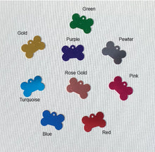 Load image into Gallery viewer, Engraved Large Bone Pet Tag (Dog)