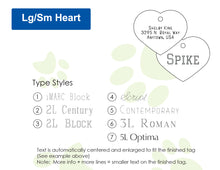 Load image into Gallery viewer, Engraved Heart Pet Tag