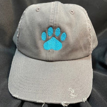 Load image into Gallery viewer, Paw Print Distressed Caps - Multiple Colors!
