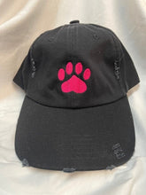 Load image into Gallery viewer, Paw Print Distressed Caps - Multiple Colors!