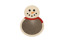 Load image into Gallery viewer, Holiday Snowman Cat Scratch Pad
