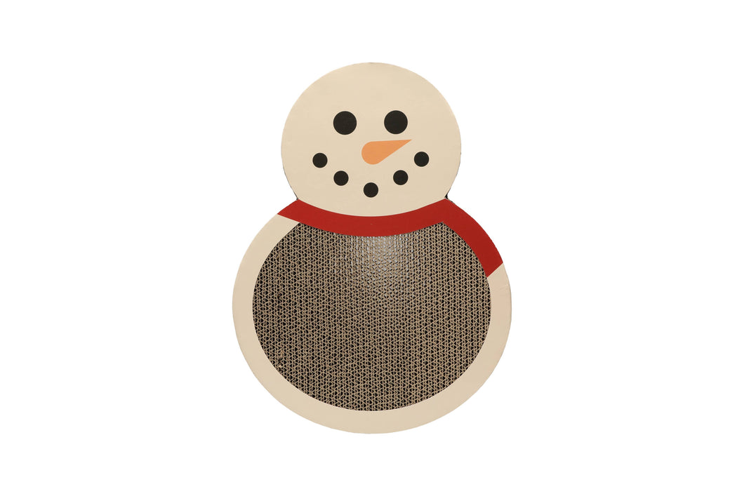 Holiday Snowman Cat Scratch Pad