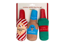 Load image into Gallery viewer, Holiday Spirits Christmas Dog Toys, Set of 3
