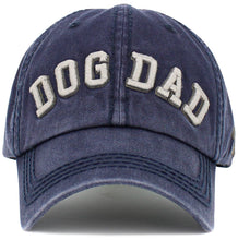 Load image into Gallery viewer, Dog Dad Washed Vintage Ballcap: NAVY
