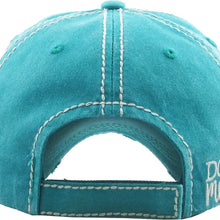 Load image into Gallery viewer, Dog Mom Washed Vintage Ballcap: Teal
