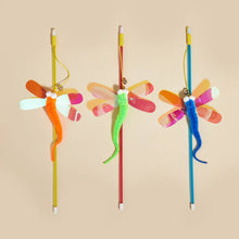 Load image into Gallery viewer, Moo - Dragonfly Cat Teaser Wand: ORANGE
