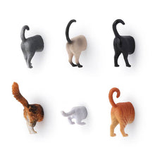 Load image into Gallery viewer, Cat Butt Magnets Set of 6
