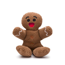 Load image into Gallery viewer, Christmas Gingerbread Floppy Plush Dog Toy: Large
