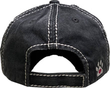 Load image into Gallery viewer, Paw Love Vintage Ballcap: BLK
