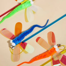 Load image into Gallery viewer, Moo - Dragonfly Cat Teaser Wand: ORANGE
