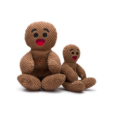 Load image into Gallery viewer, Christmas Gingerbread Floppy Plush Dog Toy: Large
