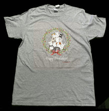 Load image into Gallery viewer, Happy Pawlidays short-sleeve t-shirts
